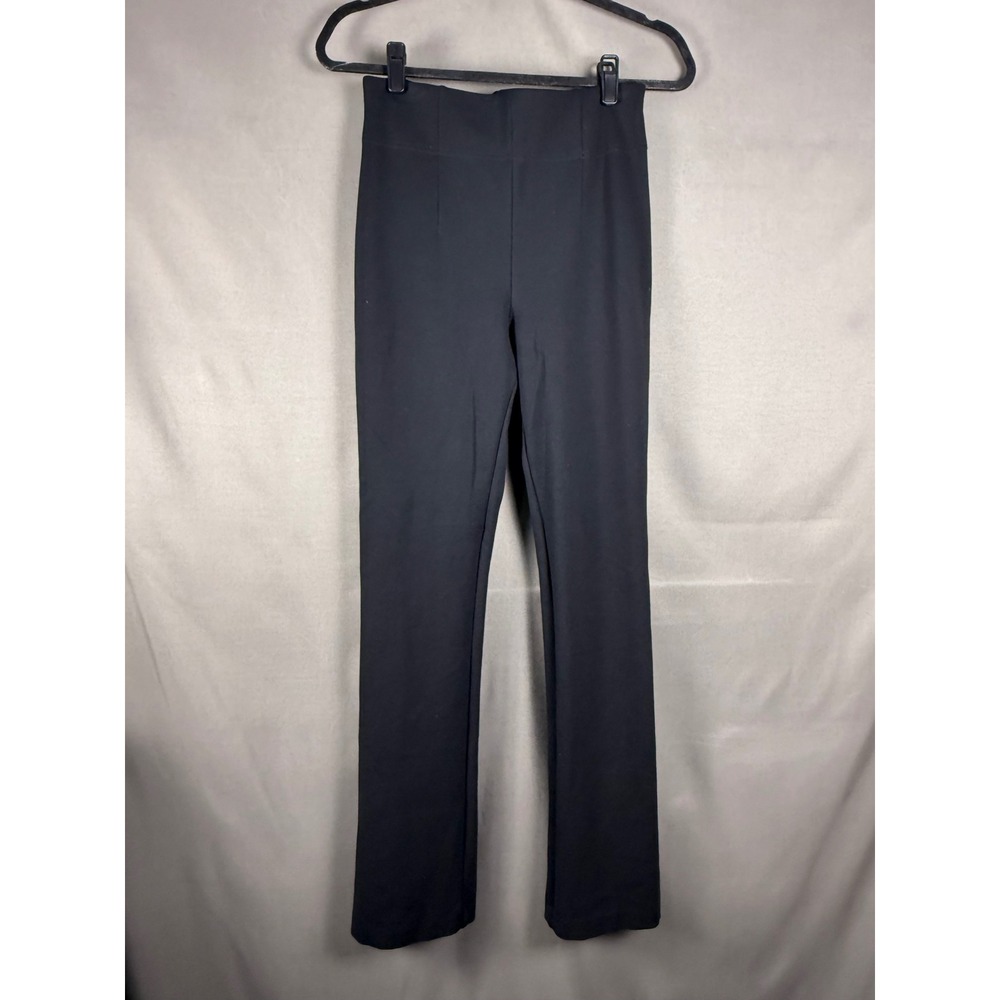Express Columnist Pants Women Small Black High Rise Split Hem Stretch Workwear